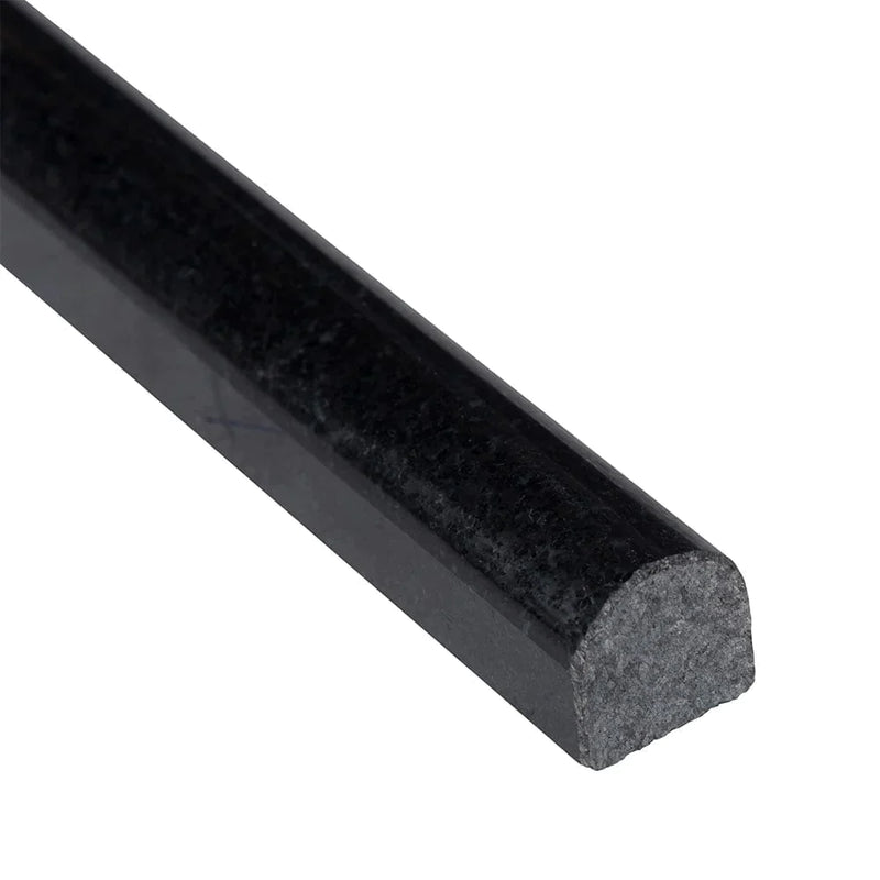 MSI Premium Black Pencil Granite Molding 3/4"x12"