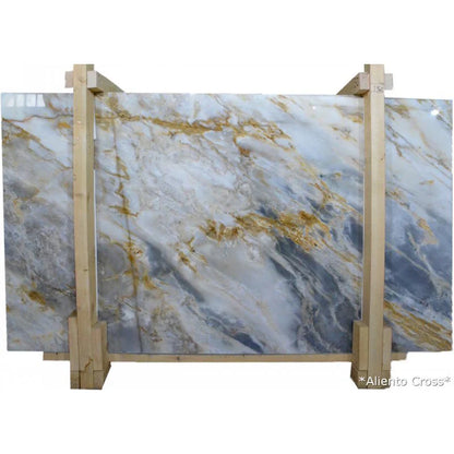 Alienato Cross-Cut Bookmatching Polished Marble Slab