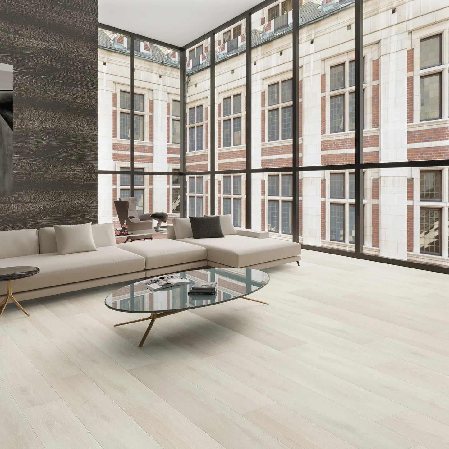 Allure Gray Micro Bevel Matte 9.25"x60" Waterproof Laminate Flooring 12mm - Linea