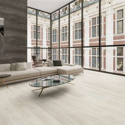 Allure Gray Micro Bevel Matte 9.25"x60" Waterproof Laminate Flooring 12mm - Linea