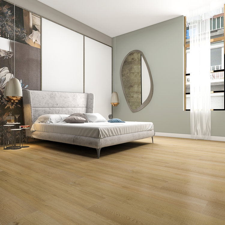 Amor SPC Textured/EIR 9"x60" Vinyl Flooring 7mm - Artistic Bronze