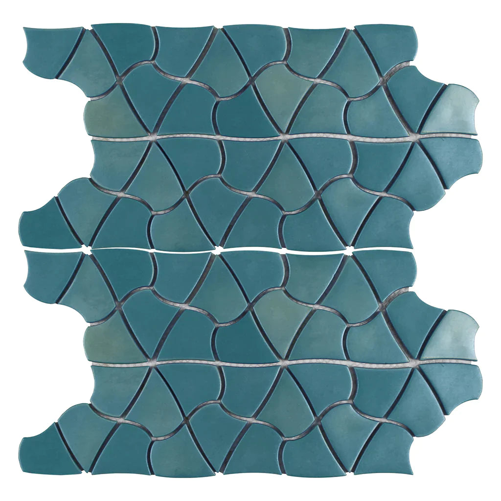 Aquatica Mucuna Glass Mosaic Tile 10.25"x12" - Aloha Collection