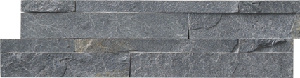 Aquatica Amazon Gray Natural Stone Ledger Panel Wall Tile 6"x24" - Ledgerstone Collection