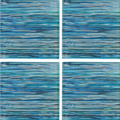 Aquatica Aqua Glass Tile 6"x6" - Rainbow Collection