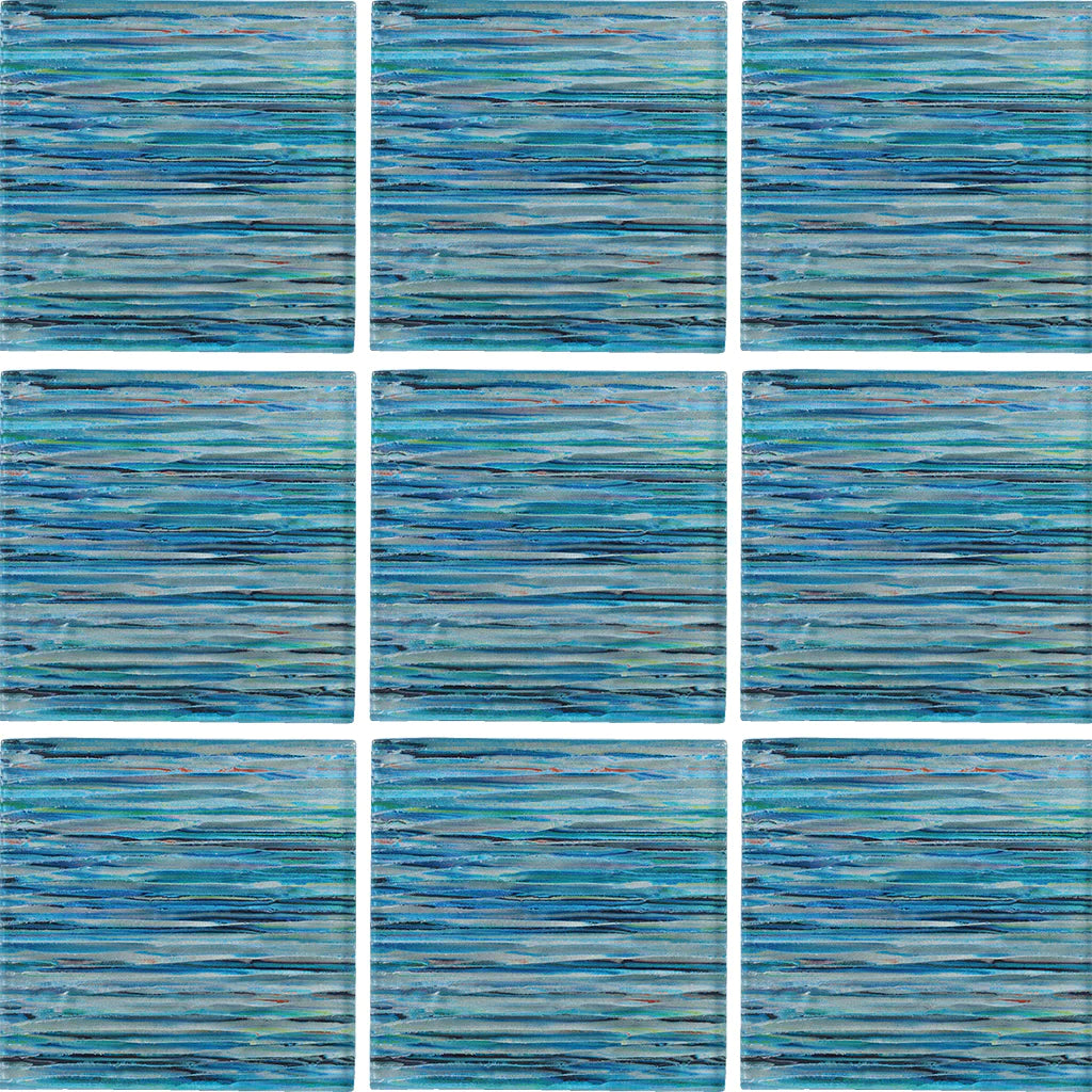 Aquatica Aqua Glass Tile 6"x6" - Rainbow Collection