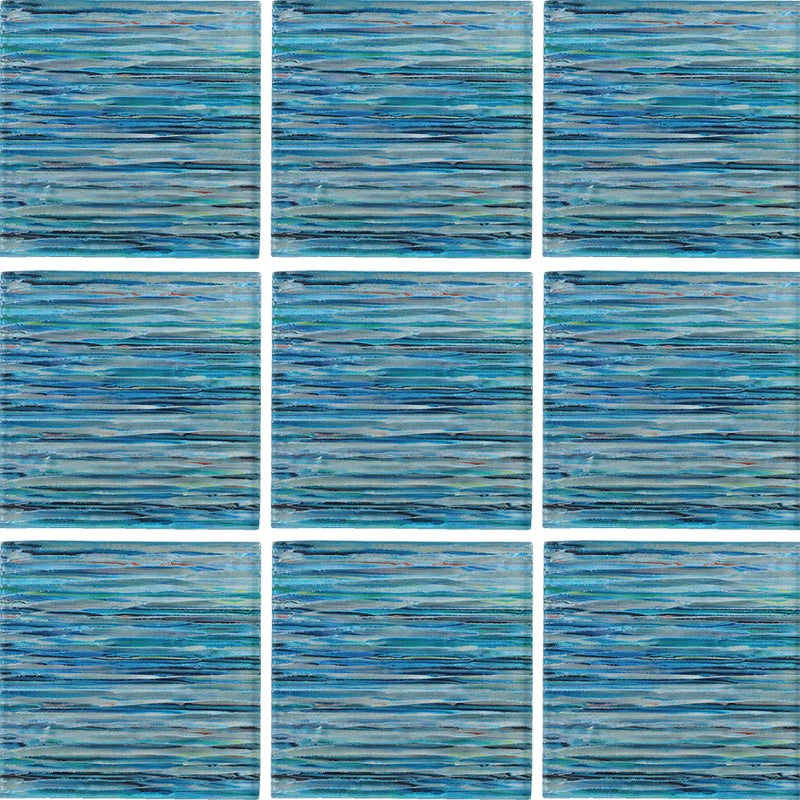 Aquatica Aqua Glass Tile 6"x6" - Rainbow Collection