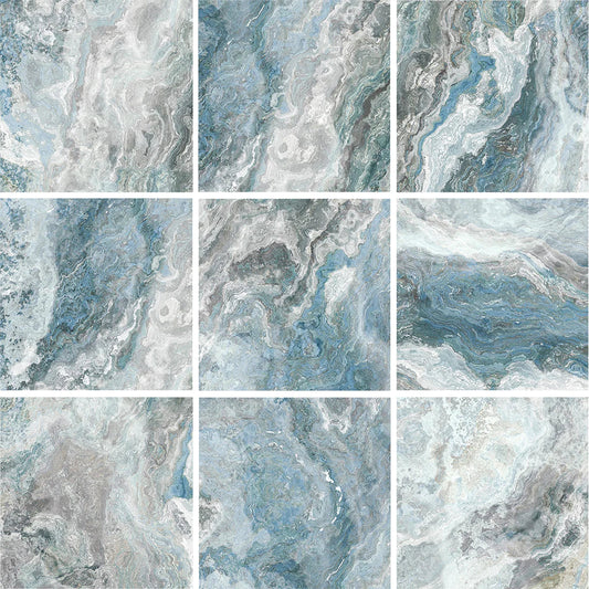 Aquatica Aqua Porcelain Pool Tile 6"x6" - Cloud Collection