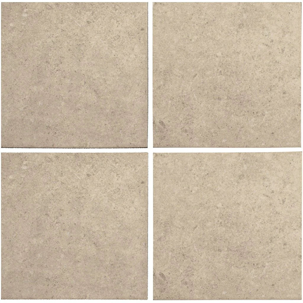 Aquatica Beige Porcelain Pool Tile 6"x6" - District Collection