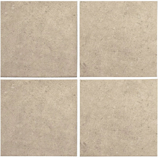 Aquatica Beige Porcelain Pool Tile 6"x6" - District Collection