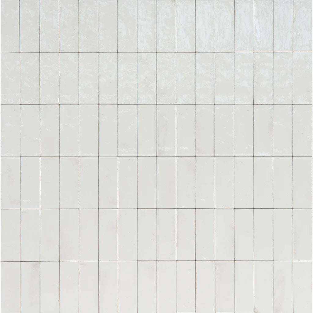 Aquatica Bianco Glossy Porcelain Pool Tile 3"x8" - Gleeze Collection