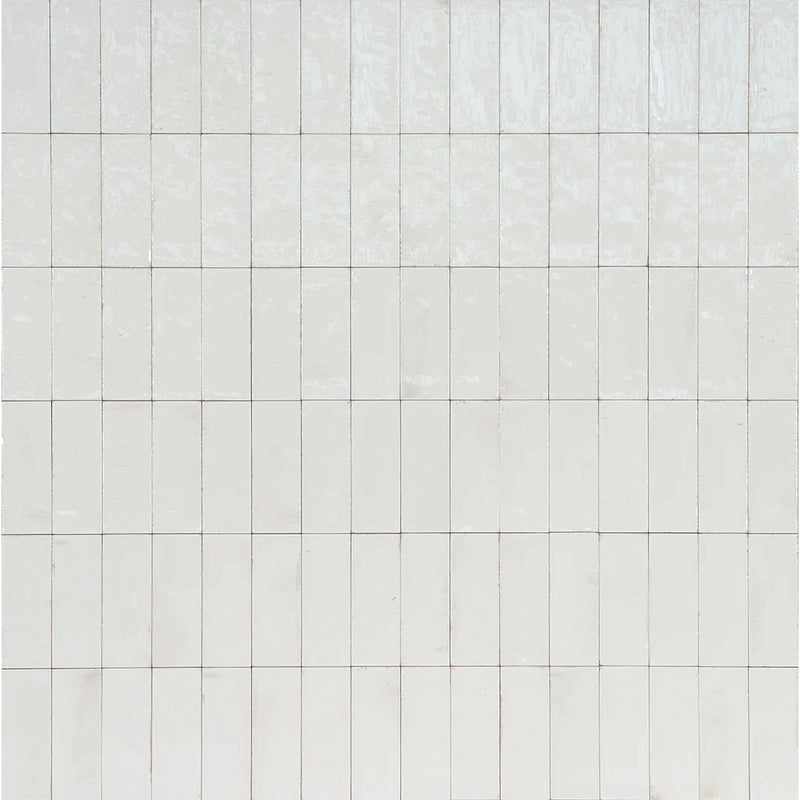 Aquatica Bianco Glossy Porcelain Pool Tile 3"x8" - Gleeze Collection