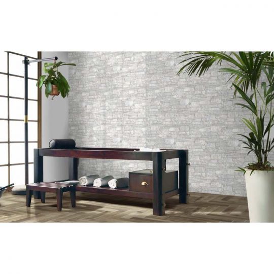 Aquatica Bianco Puzzle Match Porcelain Stoneware Ledgerstone 6.25"x15.75" - Vulcani Collection