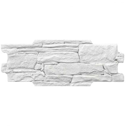 Aquatica Bianco Puzzle Match Porcelain Stoneware Ledgerstone 6.25"x15.75" - Vulcani Collection