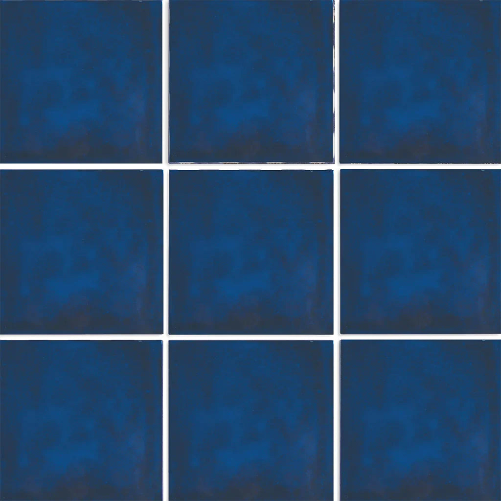 Aquatica Blu Porcelain Pool Tile 6"x6" - Sol Collection