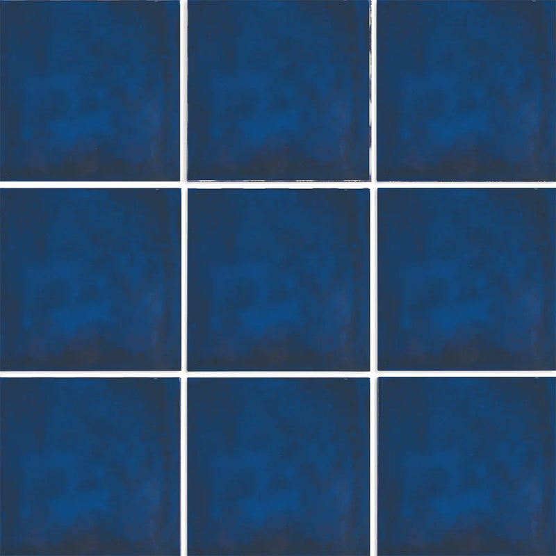Aquatica Blu Porcelain Pool Tile 6"x6" - Sol Collection