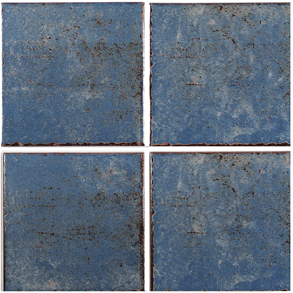 Aquatica Blue Porcelain Pool Tile 6"x6" - Oasis II Collection