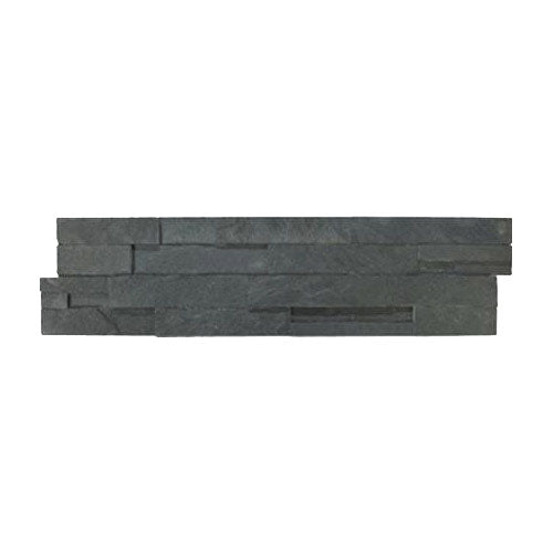 Aquatica Carbon Natural Stone Ledger Panel Wall Tile 6"x24" - Ledgerstone Collection