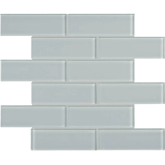 Aquatica Cloud Brick Look Glass Tile 11.75"x11.75" - Element Collection