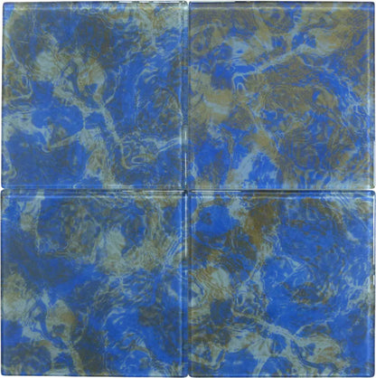 Aquatica Cosmic Glass Tile 6"x6" - Stratos Glass Collection