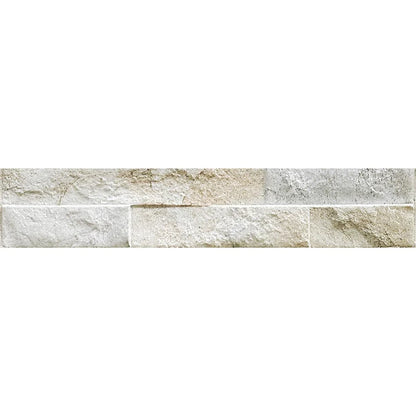 Aquatica Cream Porcelain Ledger Panel Mosaic Tile 3"x15" - Rock Collection