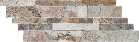 Aquatica Fantastico Natural Stone Ledger Panel Mosaic 7"x19.75" - Ledgerstone Collection