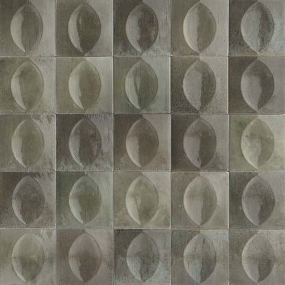 Aquatica Grigio 3D Egg Deco Glossy Porcelain Pool Tile 4"x4" - Gleeze Collection