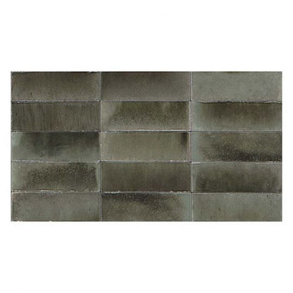 Aquatica Grigio Glossy Porcelain Pool Tile 3"x8" - Gleeze Collection