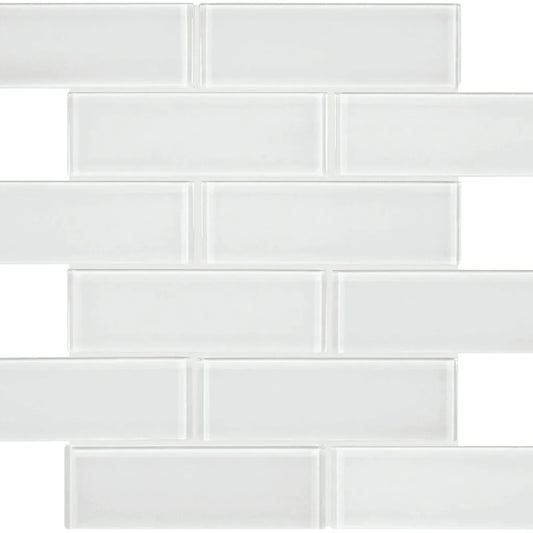 Aquatica Ice Brick Look Glass Tile 11.75"x11.75" - Element Collection