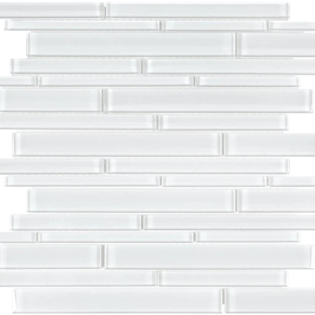 Aquatica Ice Multi Linear Glass Tile 11.75"x11.75" - Element Collection