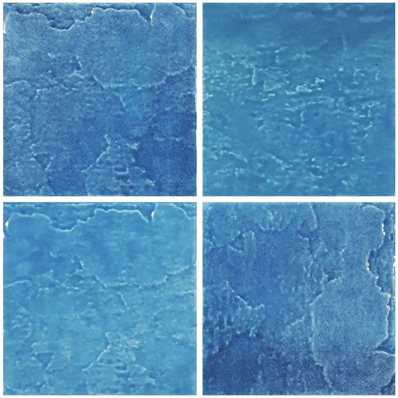 Aquatica Indiano Azzurro Porcelain Pool Tile 6"x6" - Melange Collection