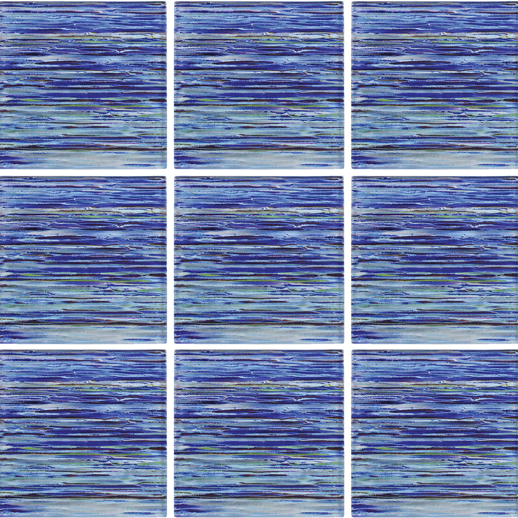 Aquatica Indigo Glass Tile 6"x6" - Rainbow Collection