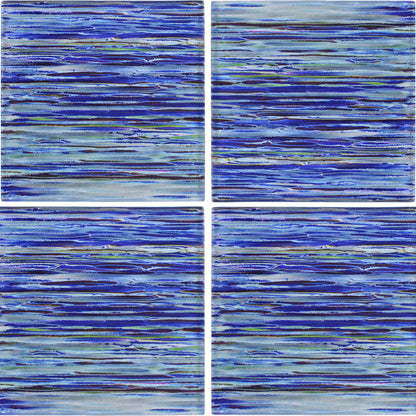 Aquatica Indigo Glass Tile 6"x6" - Rainbow Collection