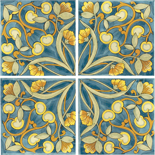 Aquatica Maioliche 1 Porcelain Pool Tile 6"x6" - Maioliche Collection