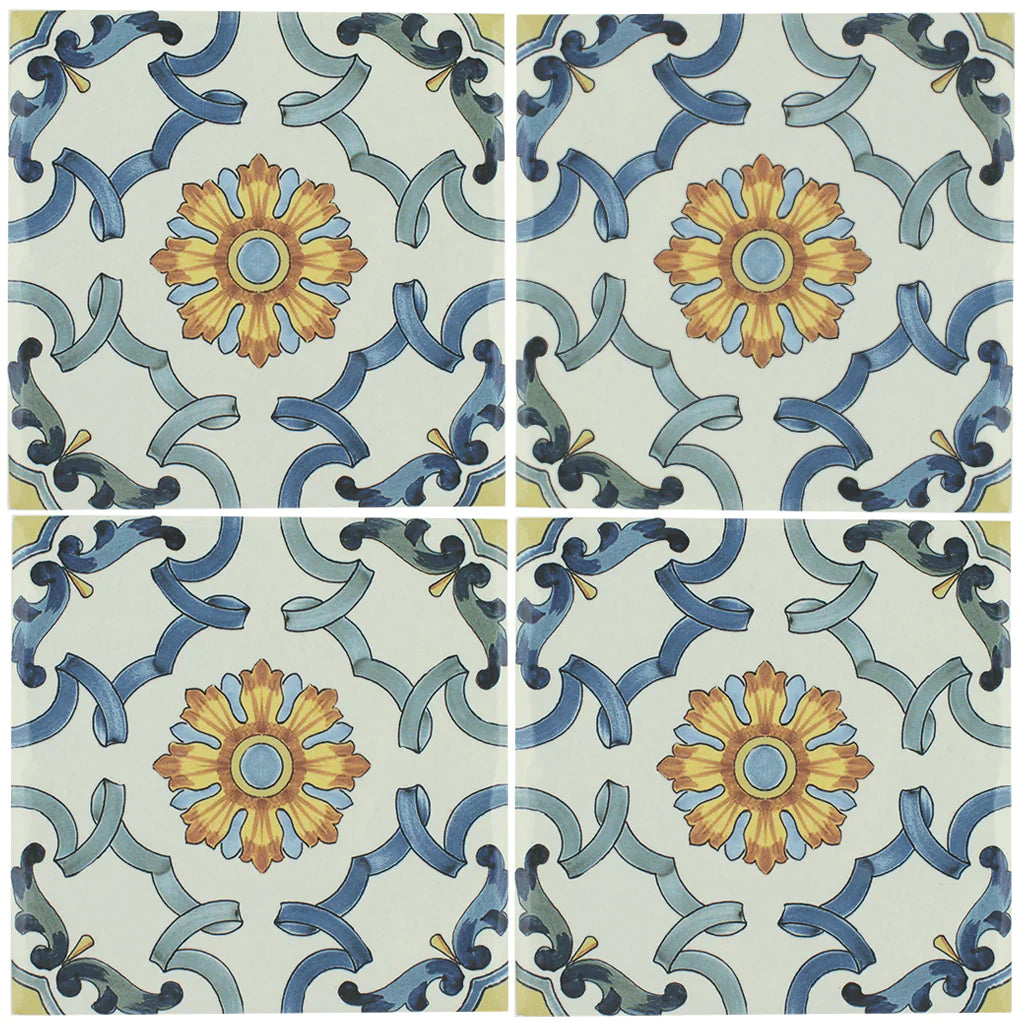 Aquatica Maioliche 3 Porcelain Pool Tile 6"x6" - Maioliche Collection