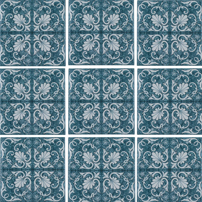 Aquatica Maioliche 5 Porcelain Pool Tile 6"x6" - Maioliche Collection
