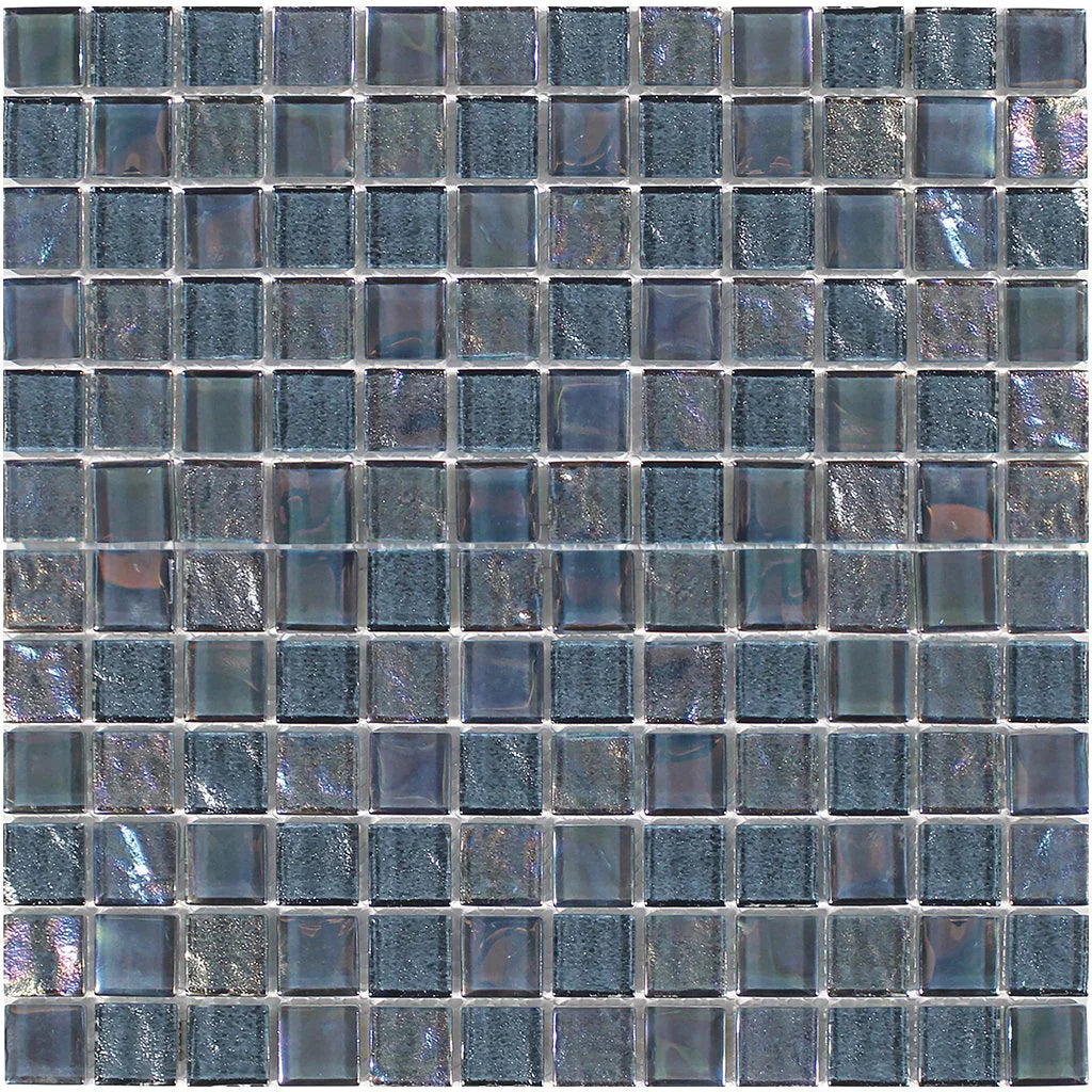 Aquatica Moonstone 1"x1" Linear Glass Mesh Tile 11.75"x11.75" - Treasure Collection