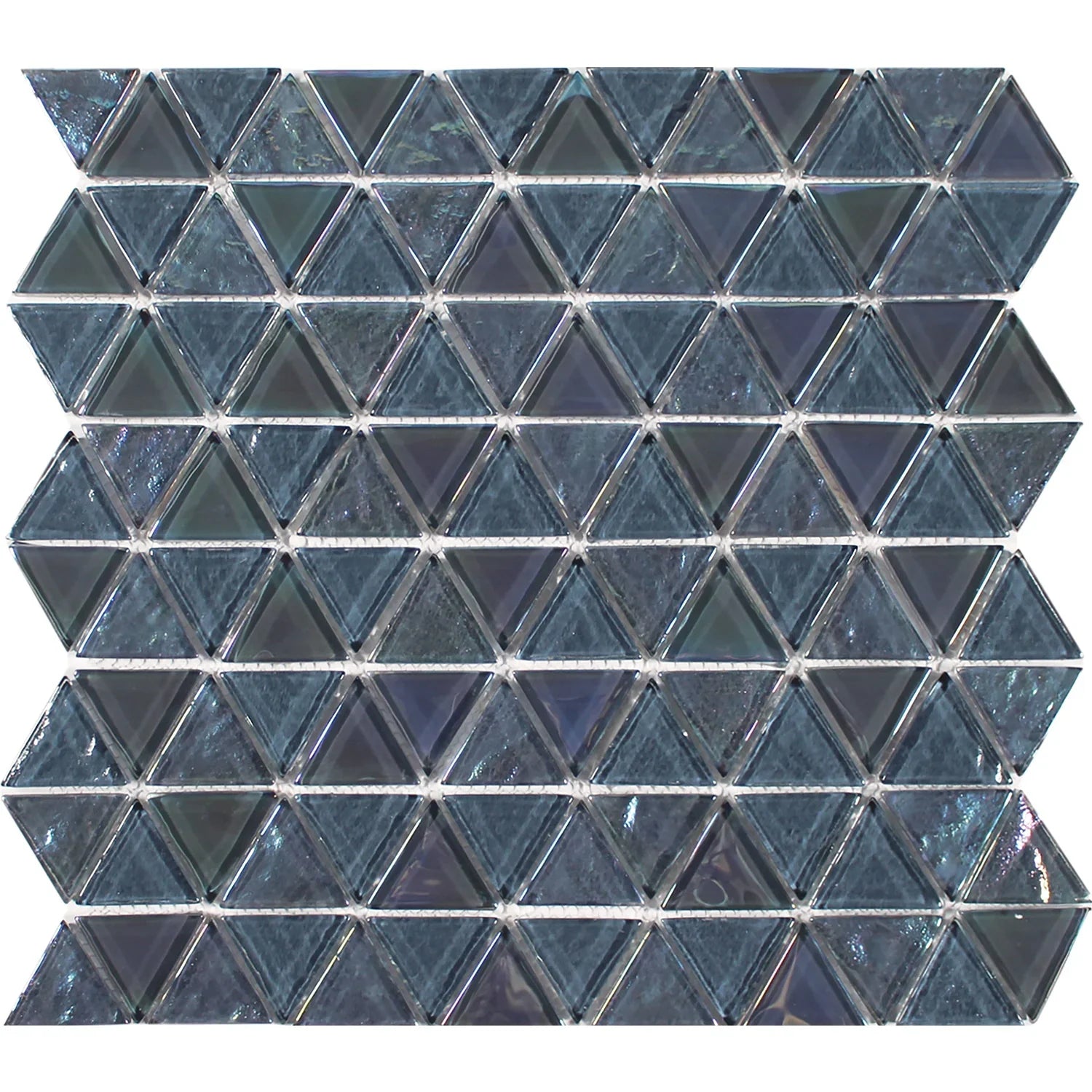 Aquatica Moonstone Glass Mosaic On Mesh Tile 11.75