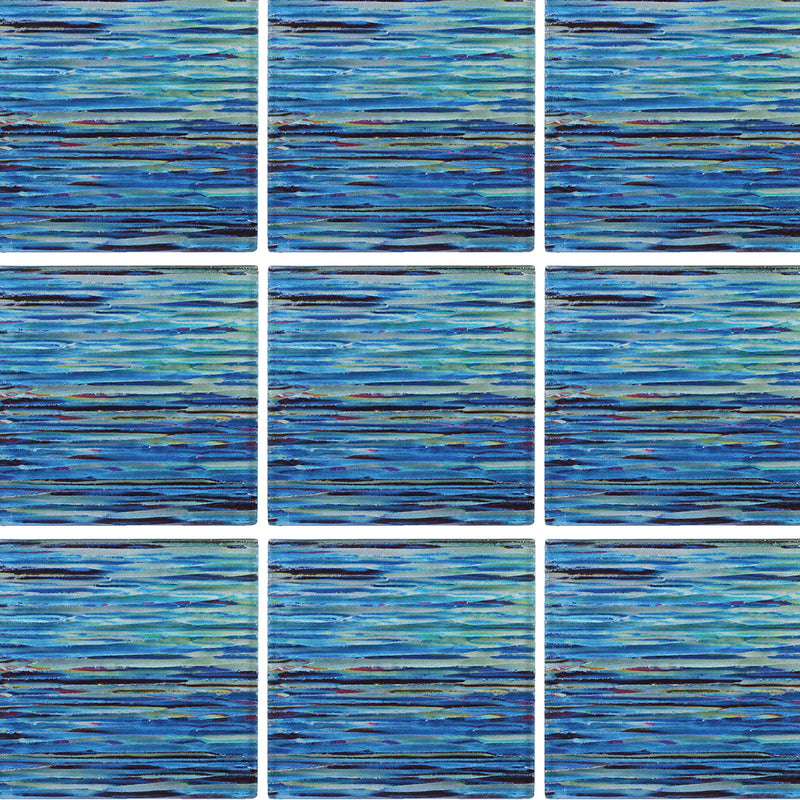 Aquatica Ocean Glass Tile 6"x6" - Rainbow Collection