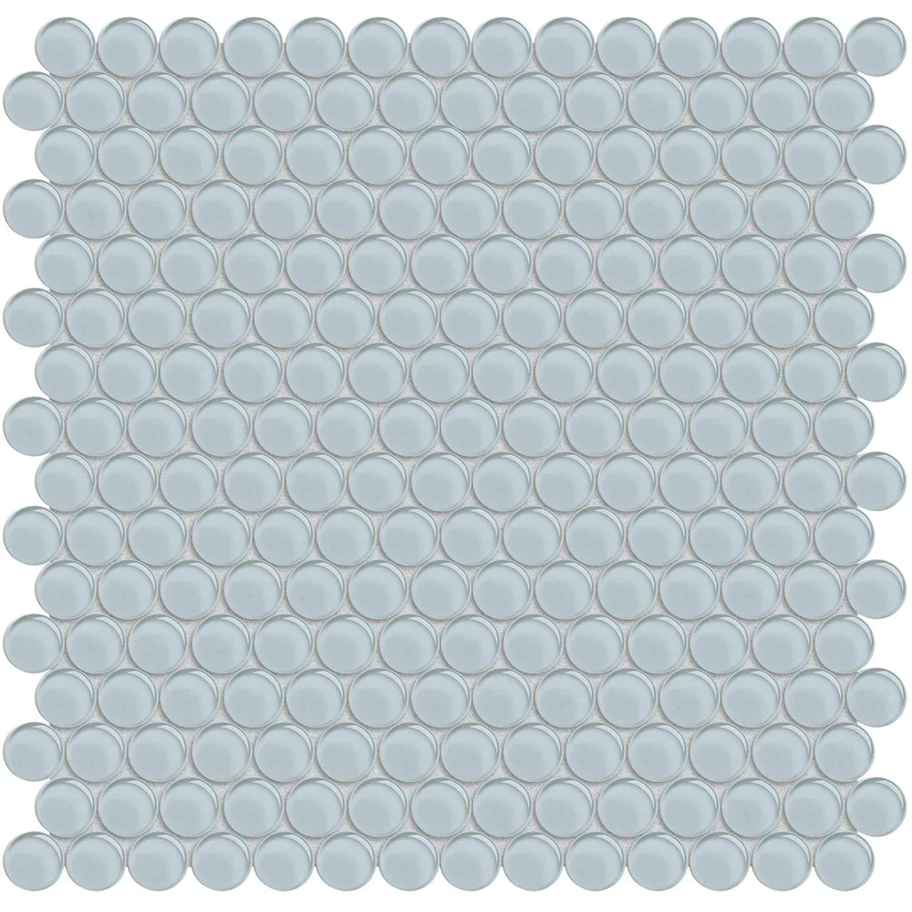 Aquatica Penny Round Skylight Glass Mosaic Tile 11.50"x11.75" - Element Collection