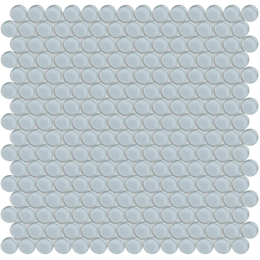 Aquatica Penny Round Skylight Glass Mosaic Tile 11.50"x11.75" - Element Collection