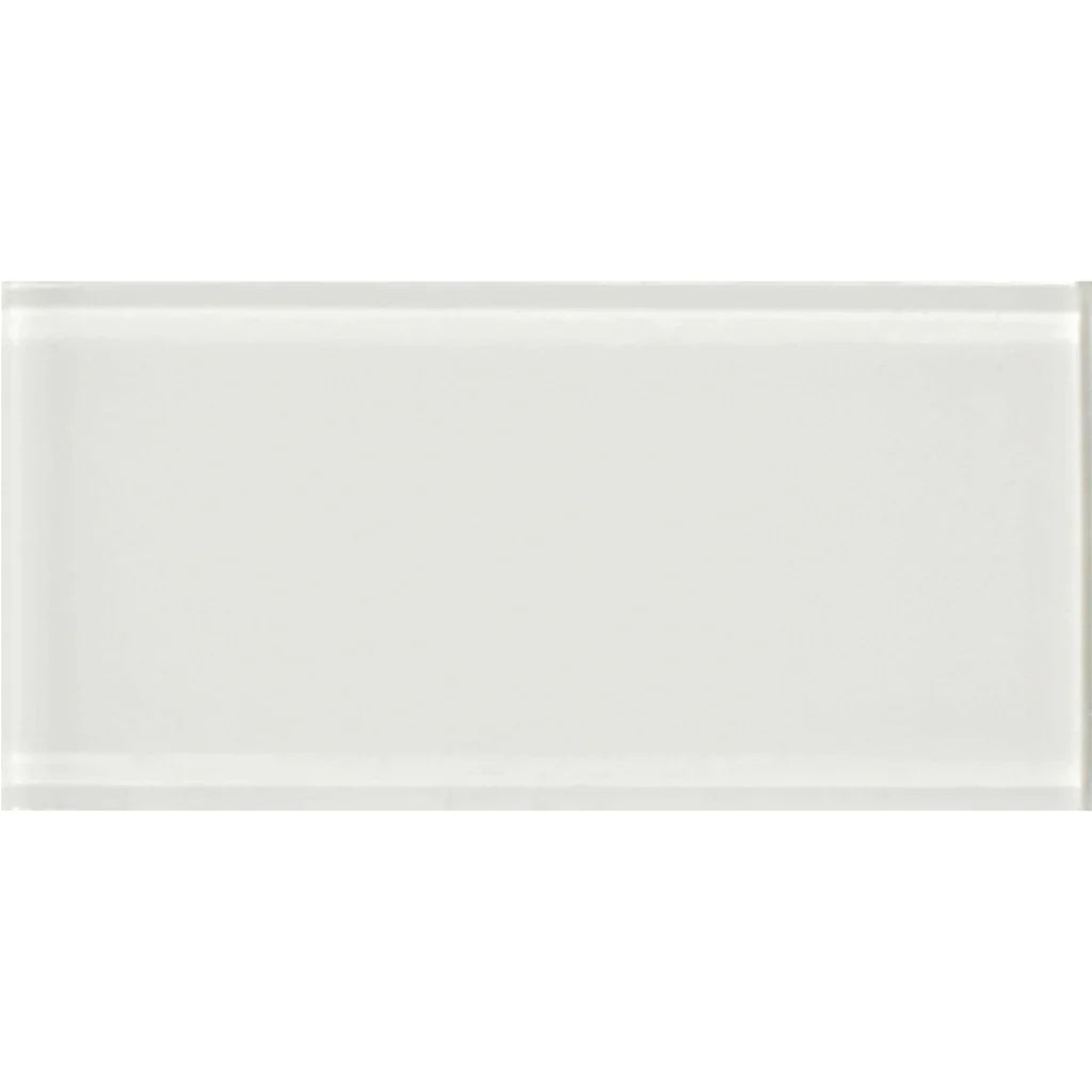 Aquatica Pure White Glass Tile 3"x6"