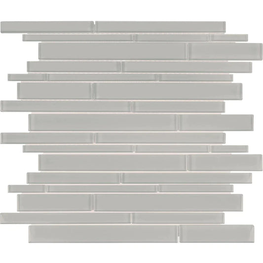 Aquatica Shadow Multi Linear Glass Tile 11.75"x11.75" - Element Collection