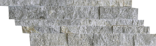 Aquatica Silver Natural Stone Ledger Panel Corner 9.75"x3"x7" - Ledgerstone Collection