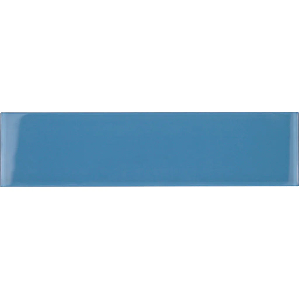 Aquatica Sky Blue Glass Tile 3"x12" - Terra Piscina Collection