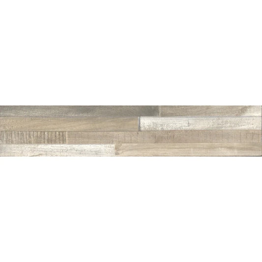 Aquatica Taupe Porcelain Ledger Panel 3"x15" - Samurai Collection