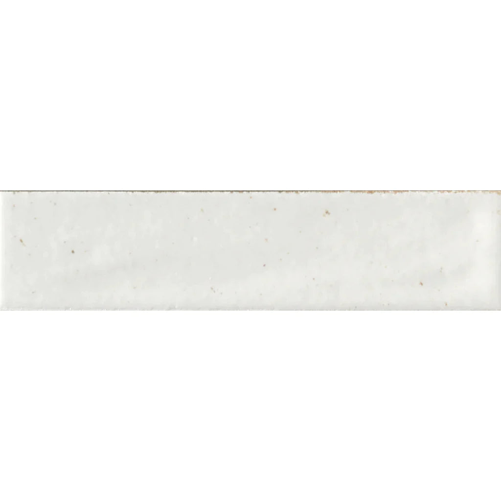 Aquatica White Glossy Porcelain Wall Tile 2"x10" - Noho Collection