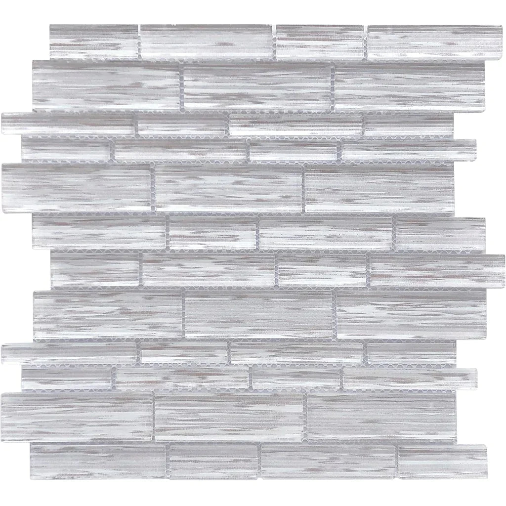 Aquatica Coral Cay Multi Linear Glass Mosaic Tile 12"x12" - Altona Collection