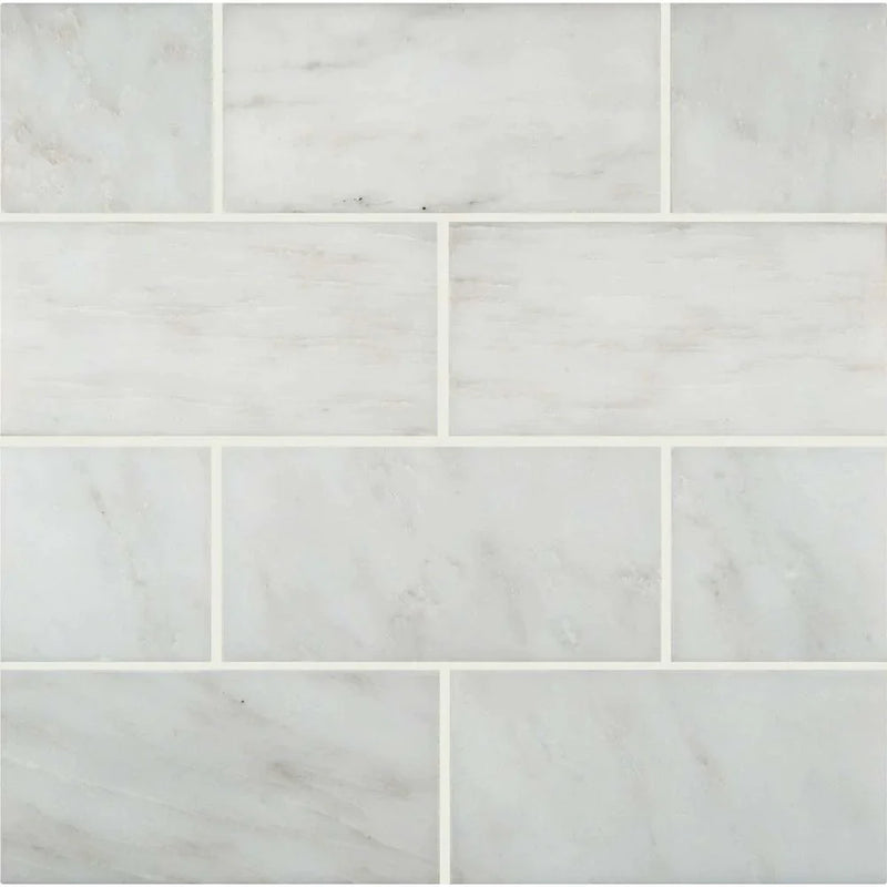 MSI Arabescato Carrara Honed Marble Wall And Floor Subway Tile