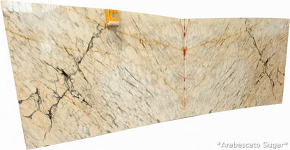 Arabescato Sugar White Marble Slabs – Bookmatched, Polished Finish, Full Truckload
