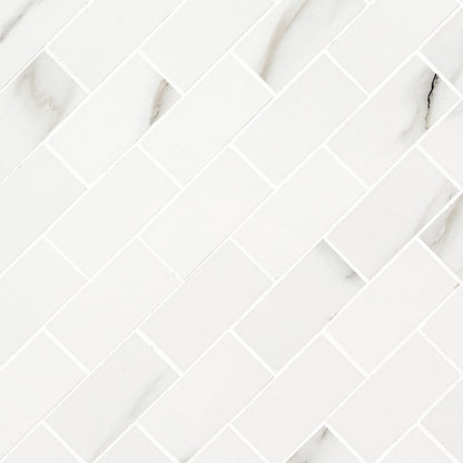 MSI Aria Bianco Mosaic Porcelain Backsplash Wall and Floor Tile